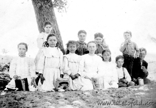 Eating Lunch on the Wichita River, Dickens County, Texas