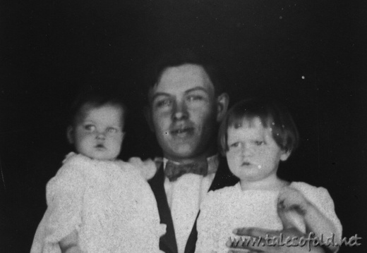 J. F. Williams, Sr. with his Children, Esther and Mary