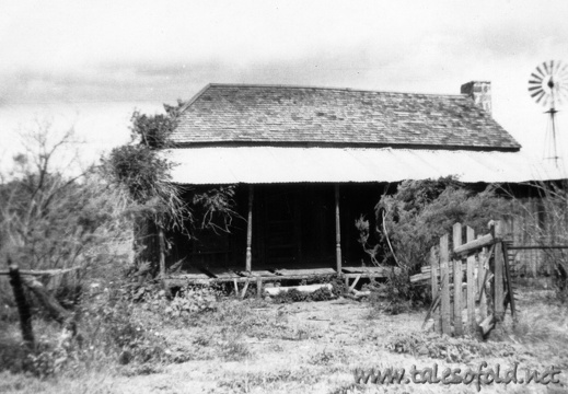 Sansom Home in Llano, Texas, June 22, 1952