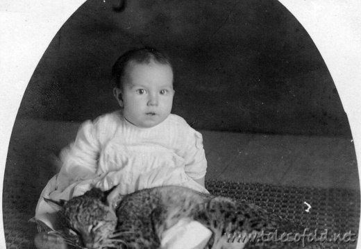 Unknown Baby and Cat