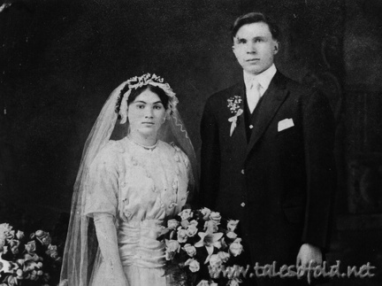 Stanley Wnuk and Verna Hajec Wedding Portrait