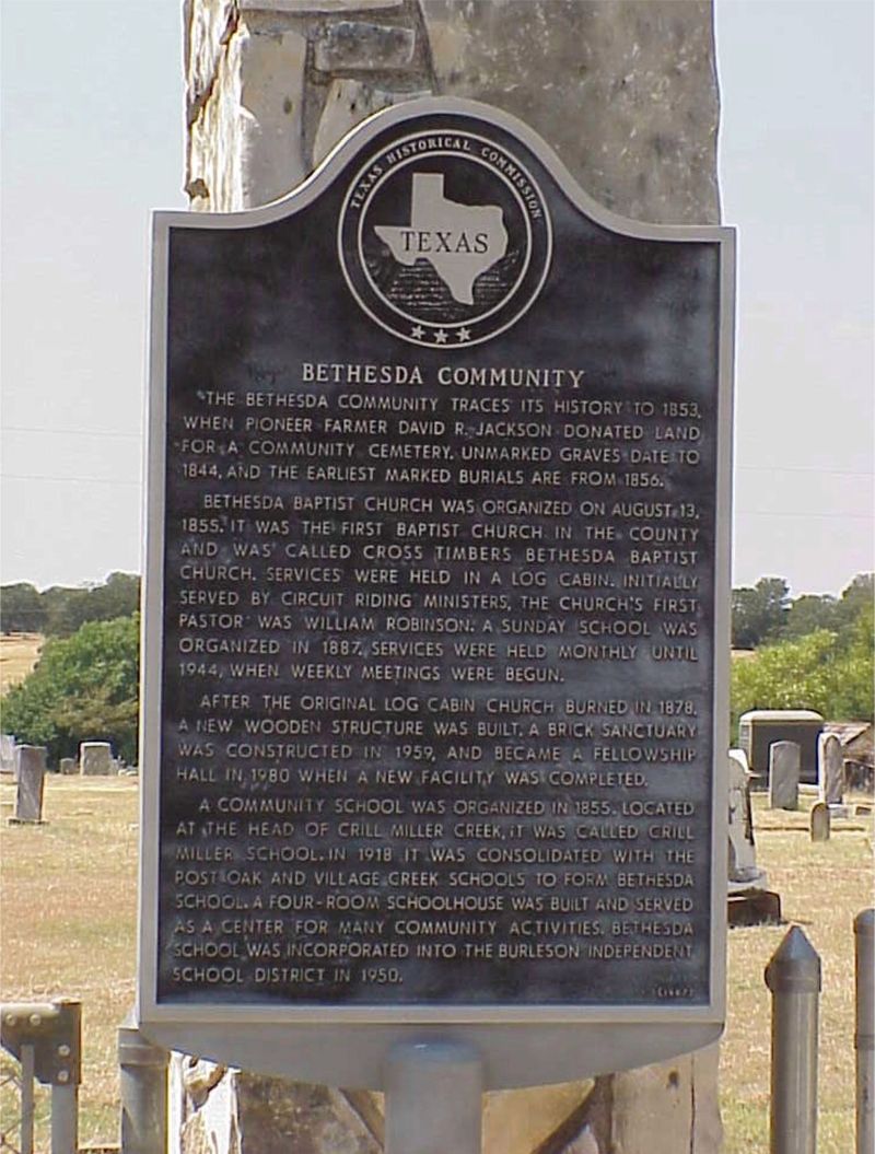 Historical Marker at Bethesda Cemetery