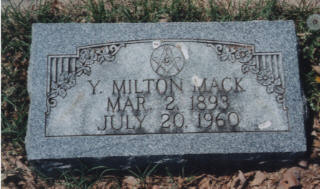 Tombstone of Young Milton Mack, Jr.